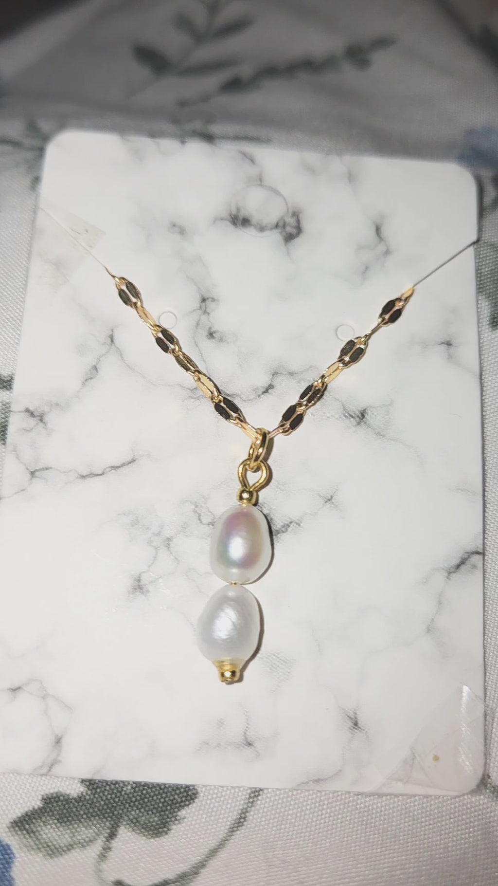 Hand Crafted White Freshwater Pearl Necklace