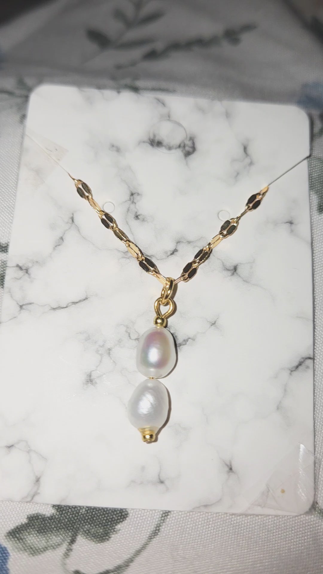 Hand Crafted White Freshwater Pearl Necklace