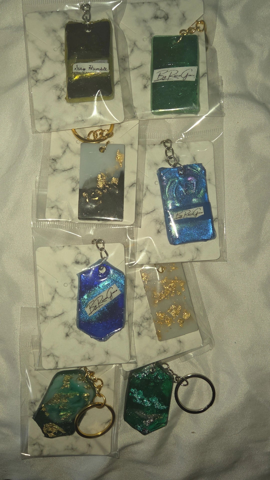 Customizable Pre-Programmed NFC Keychains | Handmade Resin | Social Media & Links