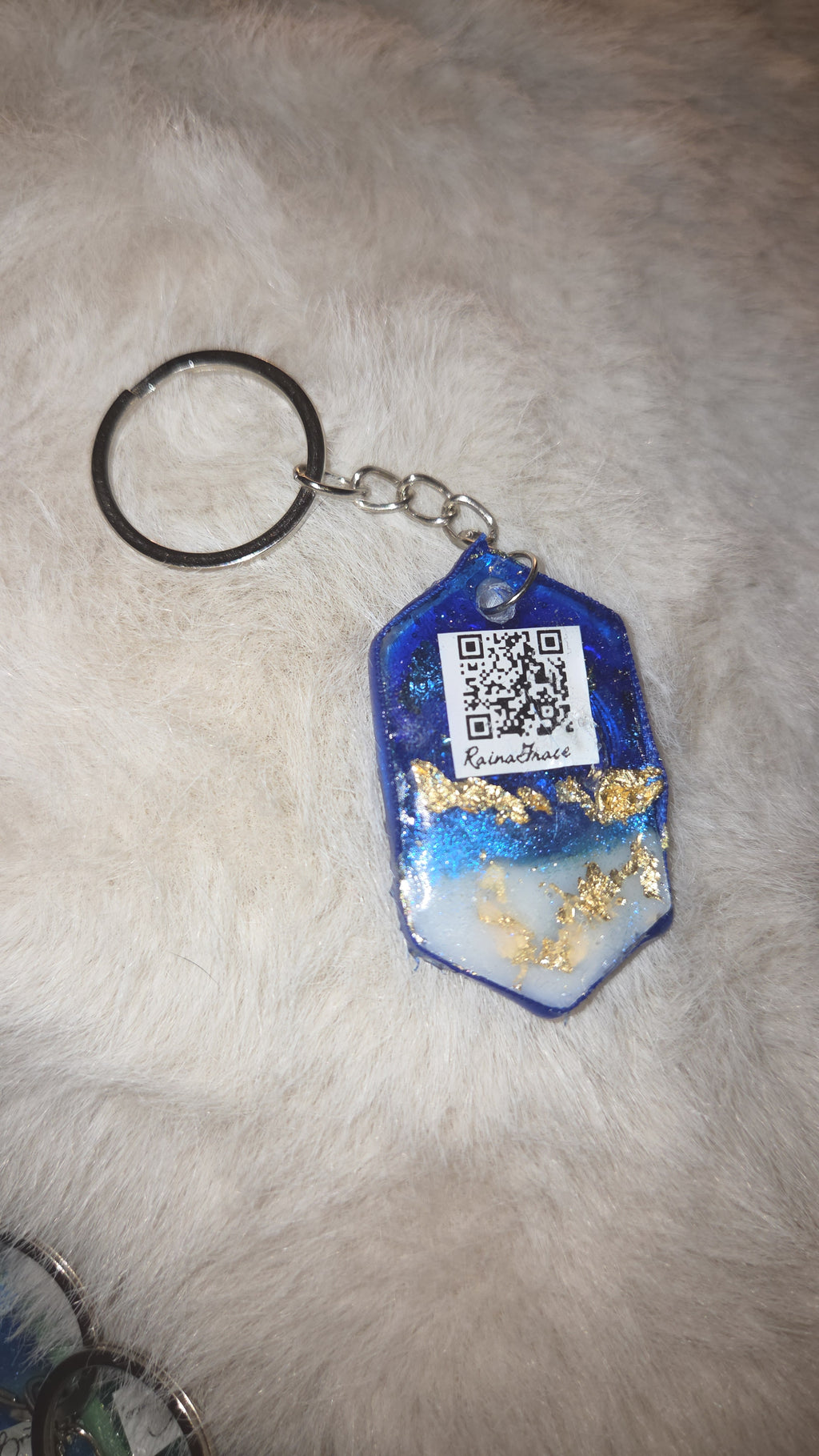 Customizable Pre-Programmed NFC Keychains | Handmade Resin | Social Media & Links