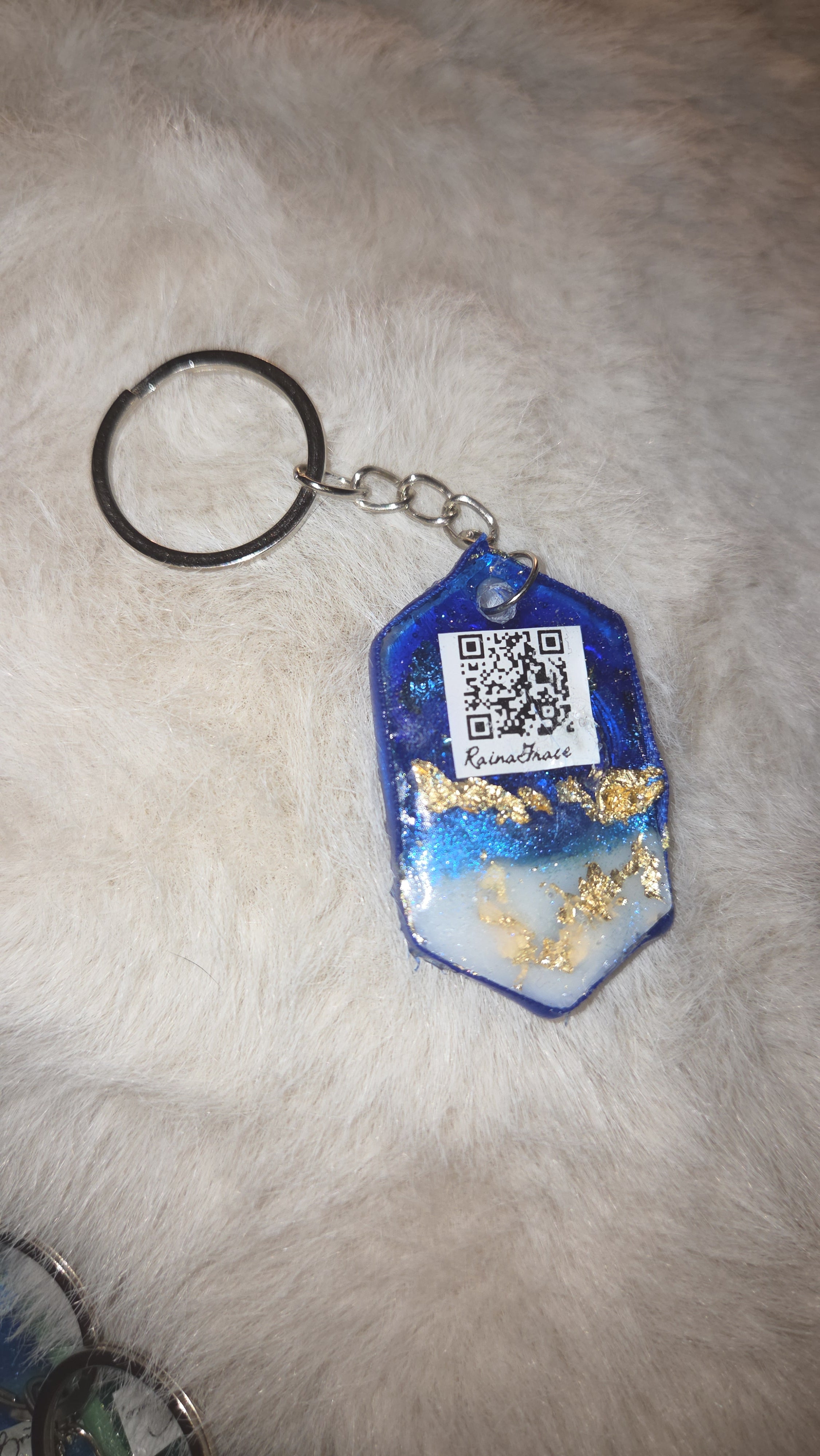 Customizable Pre-Programmed NFC Keychains | Handmade Resin | Social Media & Links